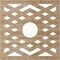 Ekena Millwork Chevron Wood Fretwork Pierced Ceiling Medallion, Red Oak, 24"OD x 6 1/4"ID x 3/8"T CMWP24X24X0375CHRO - alternate 3